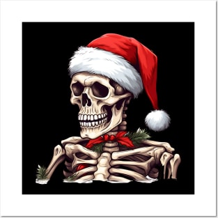 Skull santa Posters and Art